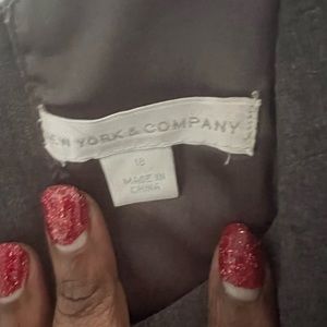 Gray mid length business dress